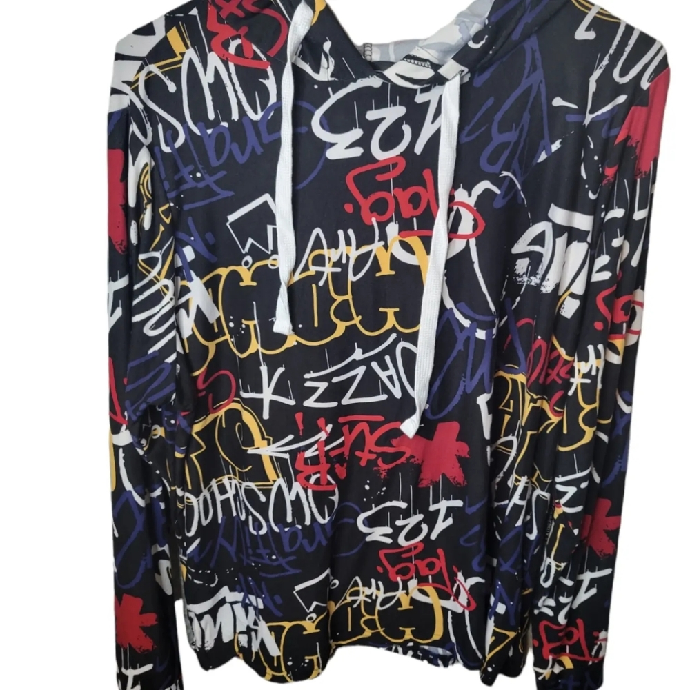 Love University Long Sleeve Hooded Top Size 2X
